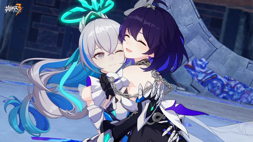 bronya zaychik and seele vollerei (honkai and 1 more)