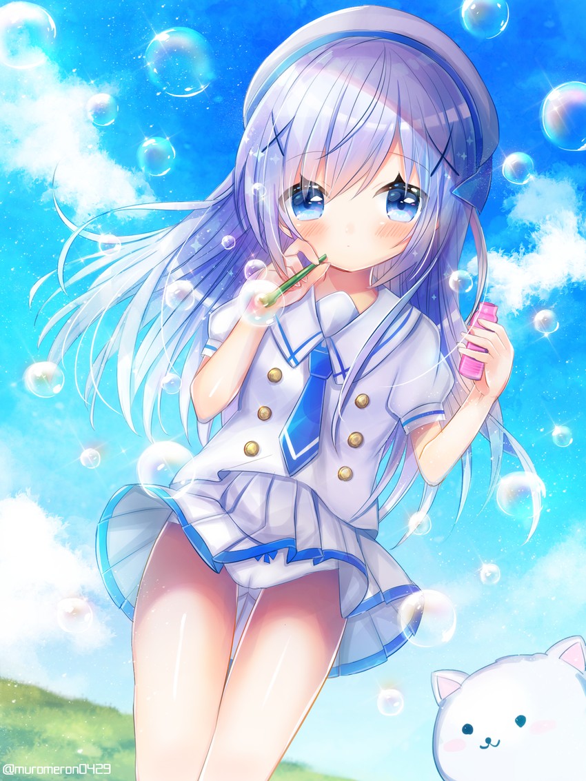 kafuu chino and tippy (gochuumon wa usagi desu ka?) drawn by kohaku_muro