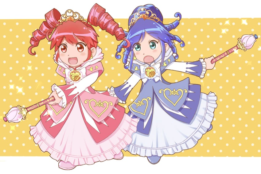 fine and rein (fushigiboshi no futago hime) drawn by hiroww