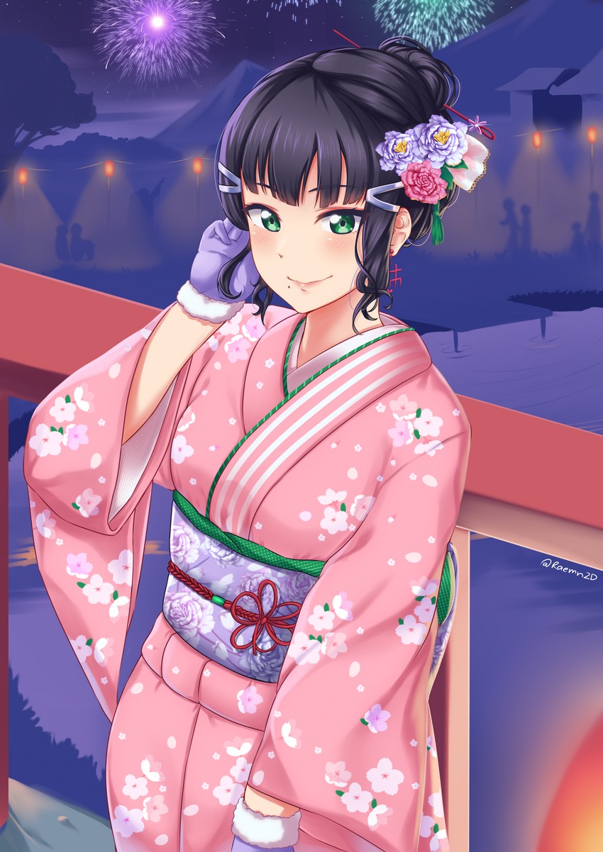 kurosawa dia (love live! and 1 more) drawn by raemn_(raemn2d)
