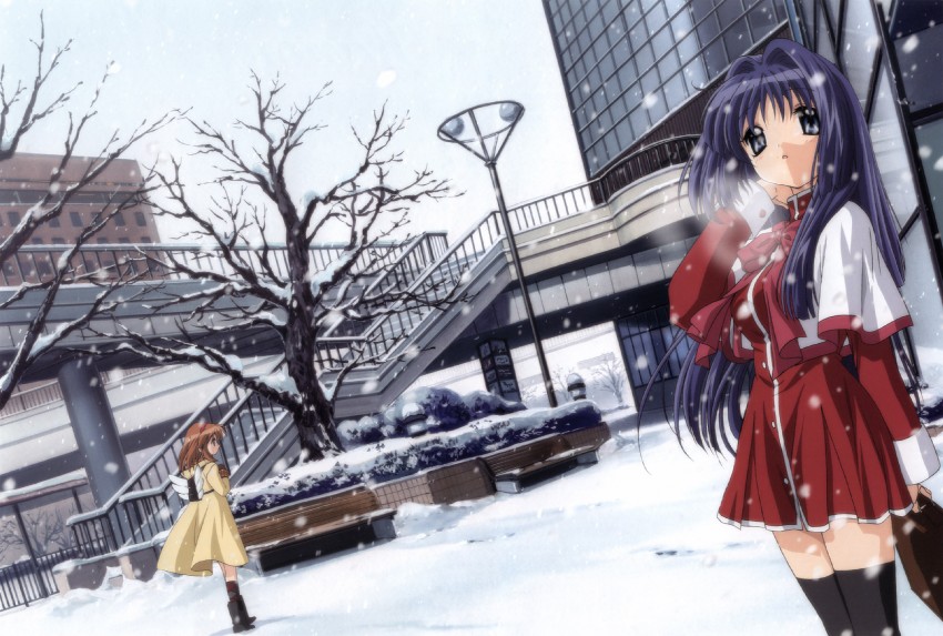 tsukimiya ayu and minase nayuki (kanon and 1 more) drawn by ikeda_kazumi