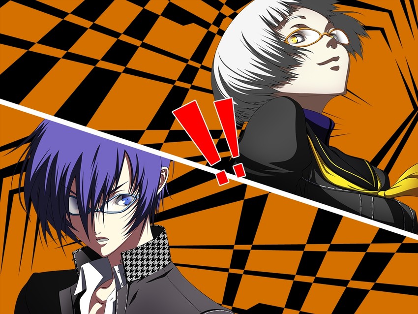 yuuki makoto and elizabeth (persona and 2 more) drawn by inagaki