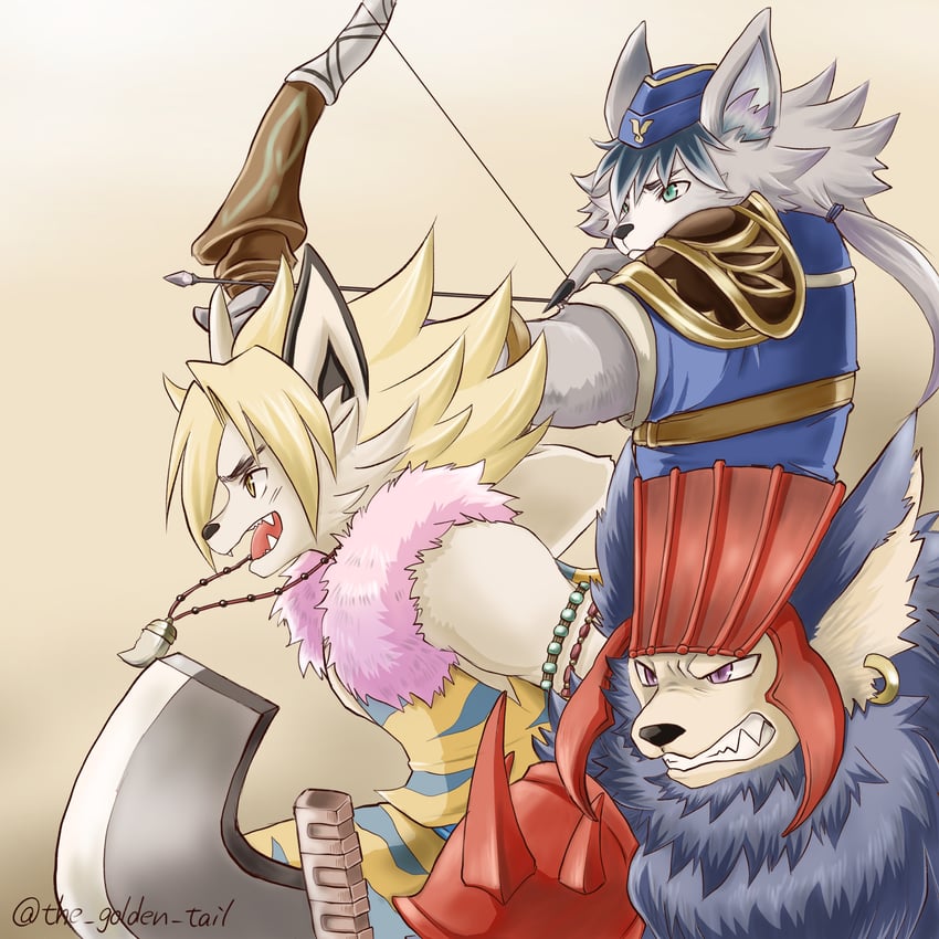 kevin, blainchet, and larc (seiken densetsu and 1 more) drawn by umineko_(the_golden_tail)