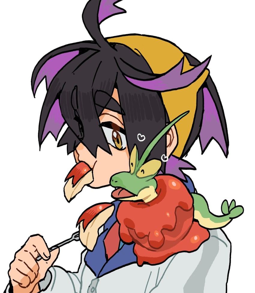 kieran and dipplin (pokemon and 1 more) drawn by azukimomonaka
