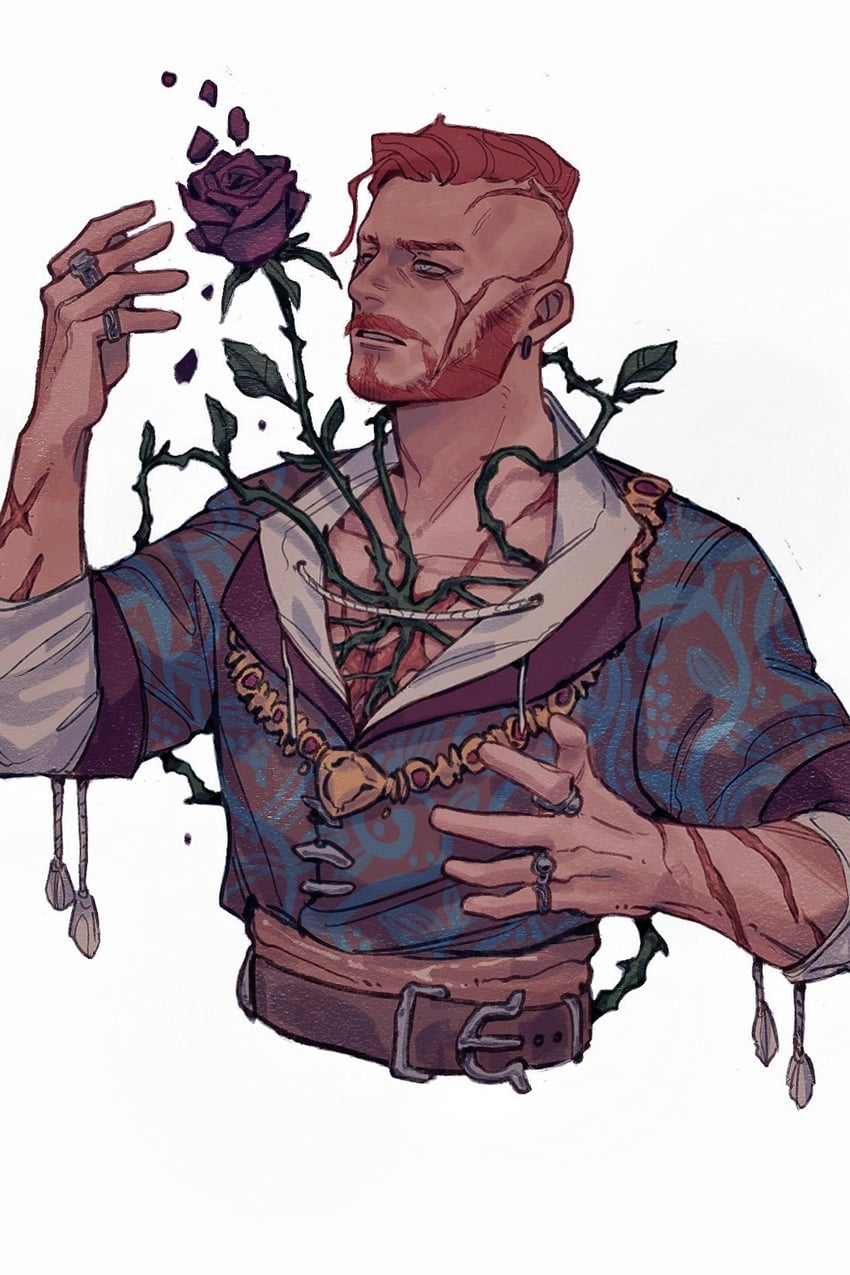 olgierd von everec (the witcher and 1 more) drawn by levia_(leviaaaaa)