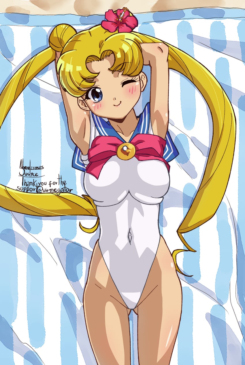 tsukino usagi and sailor moon (bishoujo senshi sailor moon) drawn by nanaeljustice