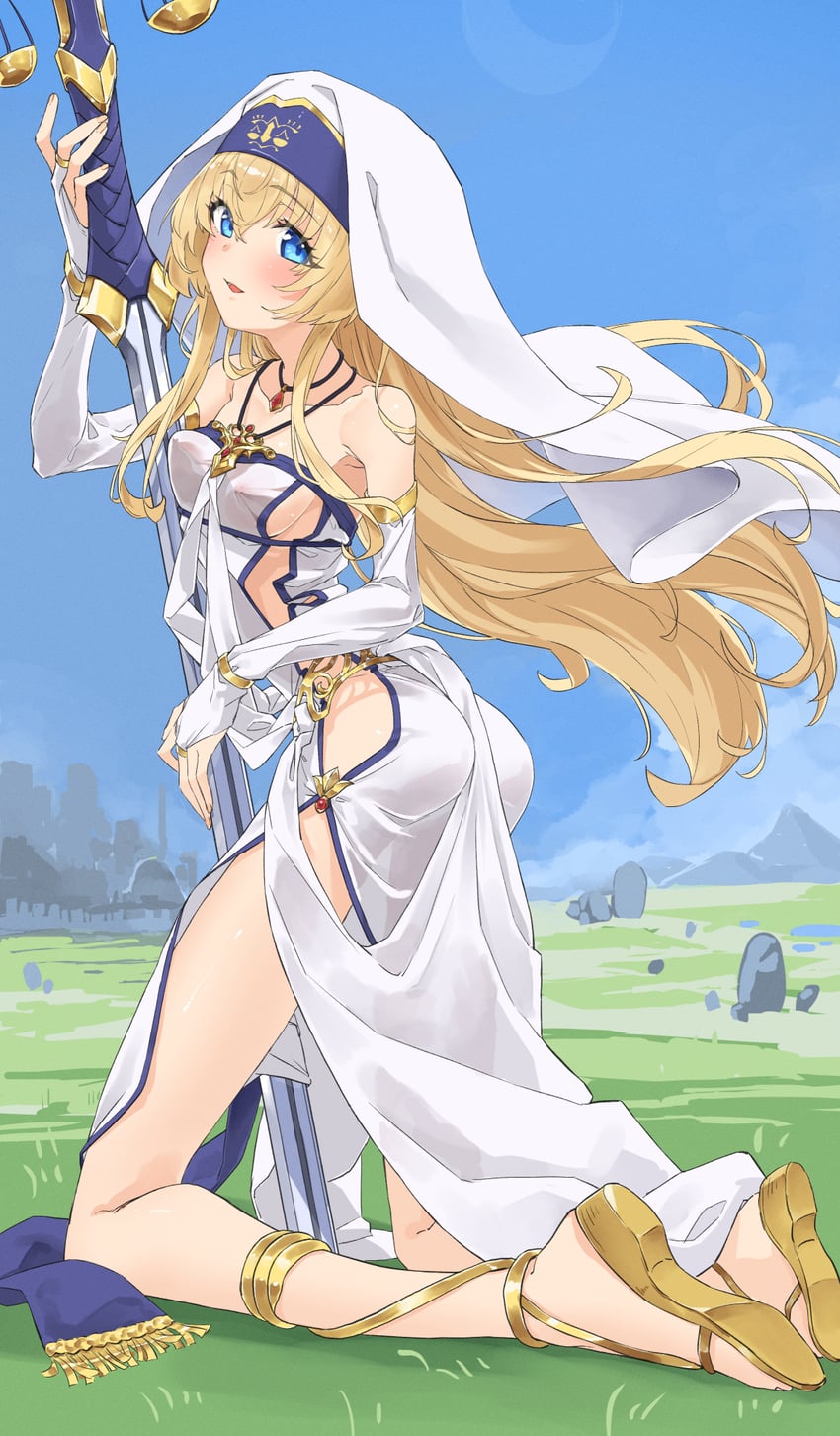 priestess and sword maiden (goblin slayer!) drawn by shiratama_(siratama5656)