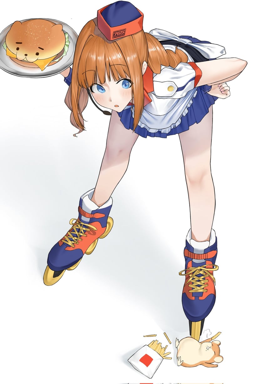 takatsuki yayoi and hamuzou (idolmaster and 2 more) drawn by saya_endo_(27)