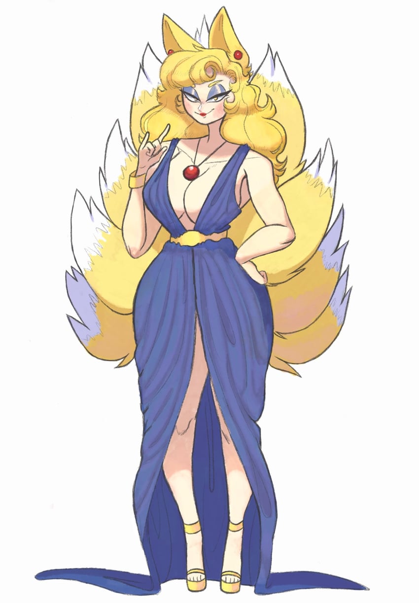yakumo ran (touhou) drawn by sunnyboi