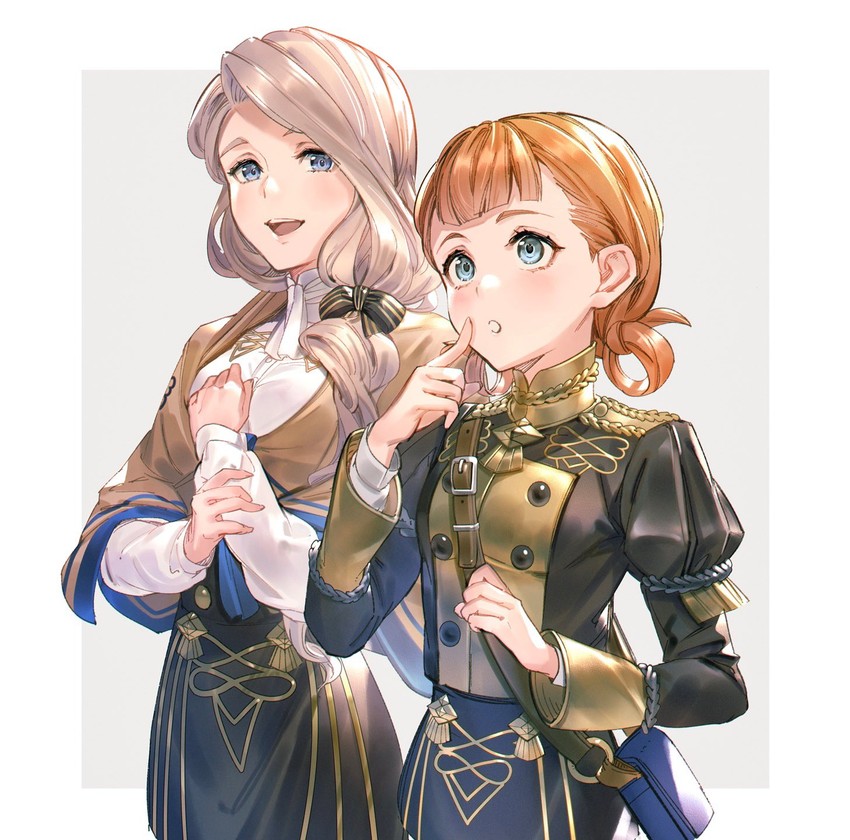 mercedes von martritz and annette fantine dominic (fire emblem and 1 more) drawn by bomssp