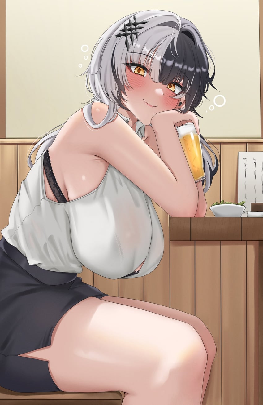 shiori novella (hololive and 1 more) drawn by yobi_(ybpac18)