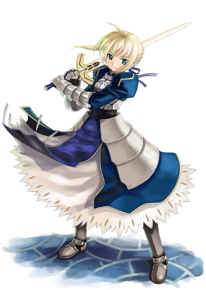 artoria pendragon and saber (fate and 1 more) drawn by mikazuki_akira!