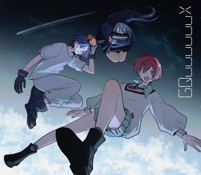 amate yuzuriha, shuji ito, nyaan, and conch (gundam and 1 more) drawn by qn9elchs7