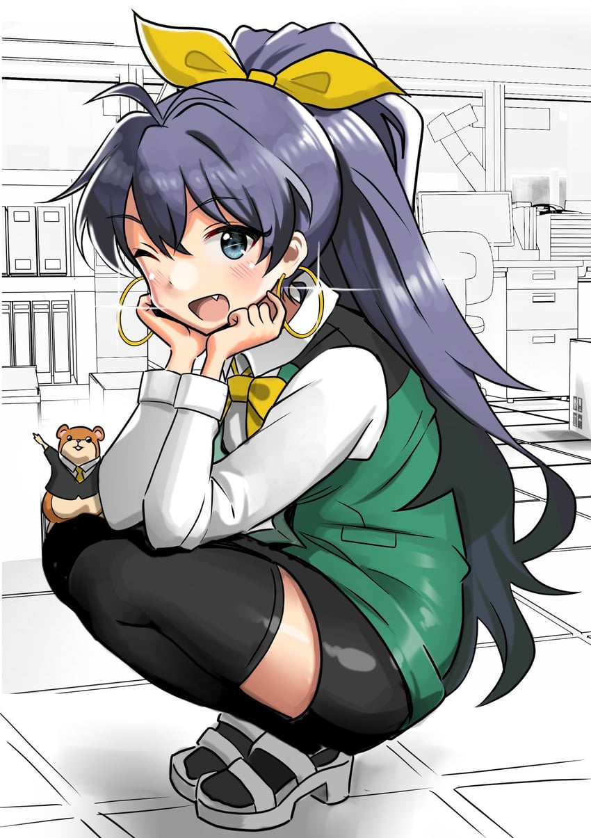 ganaha hibiki, otonashi kotori, and hamuzou (idolmaster) drawn by anman_(yxwu7733)