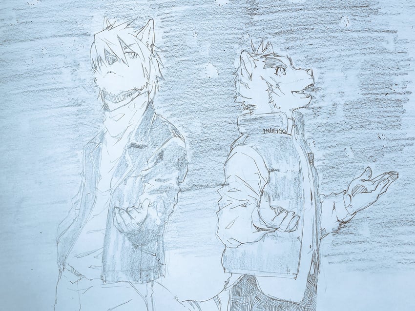 kouya aotsuki and torahiko oshima (morenatsu) drawn by indeigo15