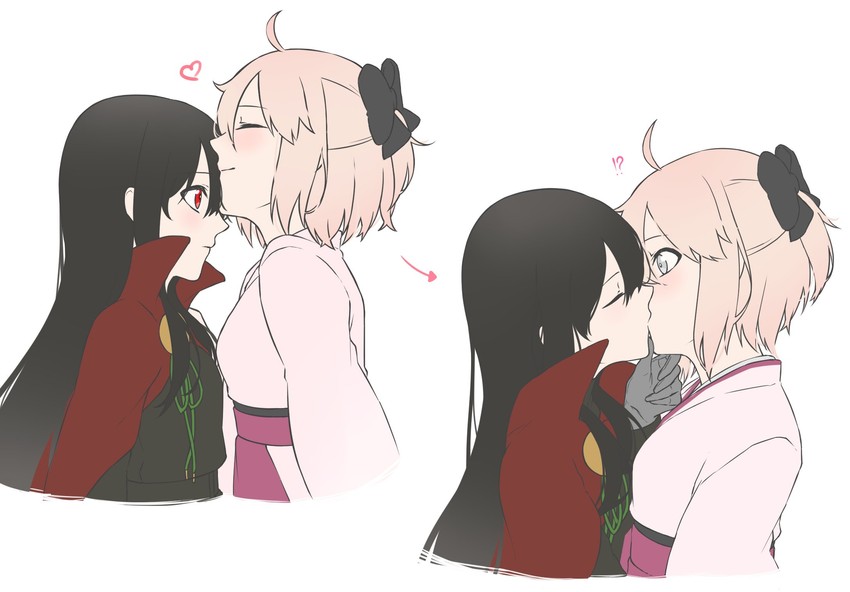okita souji and oda nobunaga (fate and 2 more) drawn by yumpnt