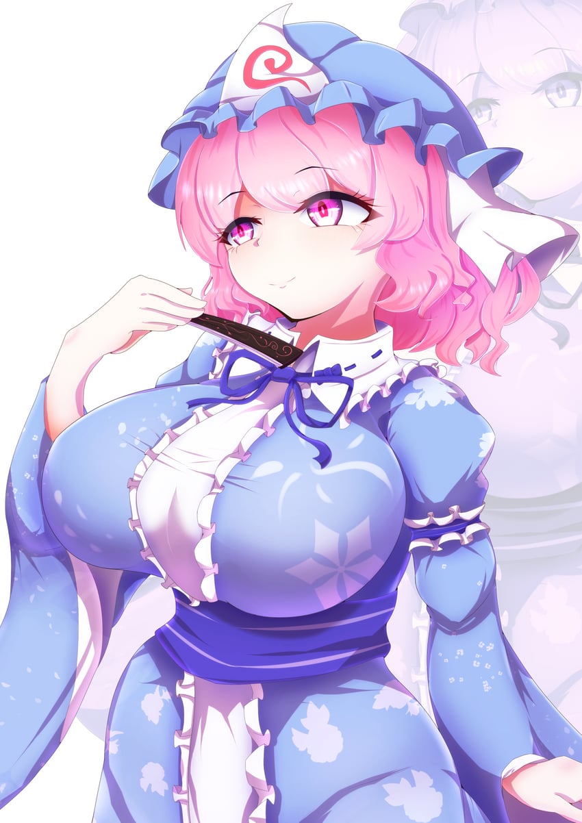 saigyouji yuyuko (touhou) drawn by dollyspica