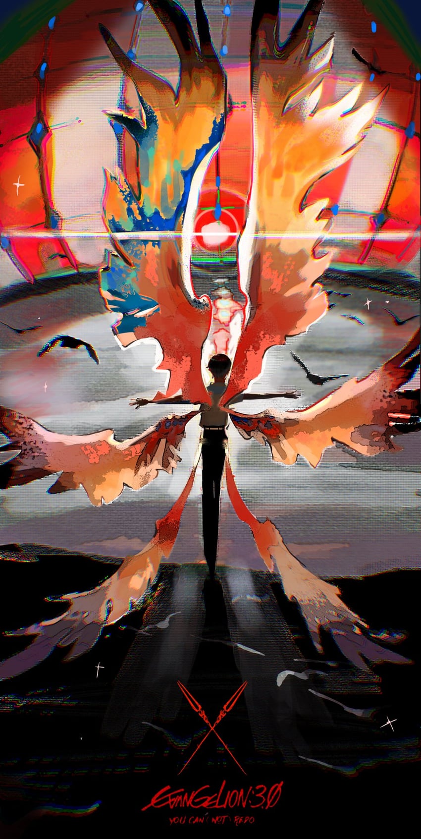 ikari shinji (neon genesis evangelion and 2 more) drawn by zcejing