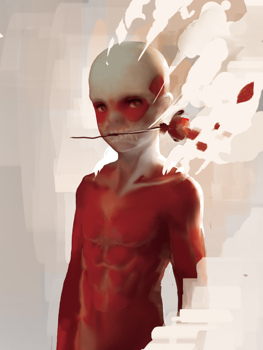 titan and colossal titan (shingeki no kyojin) drawn by malu