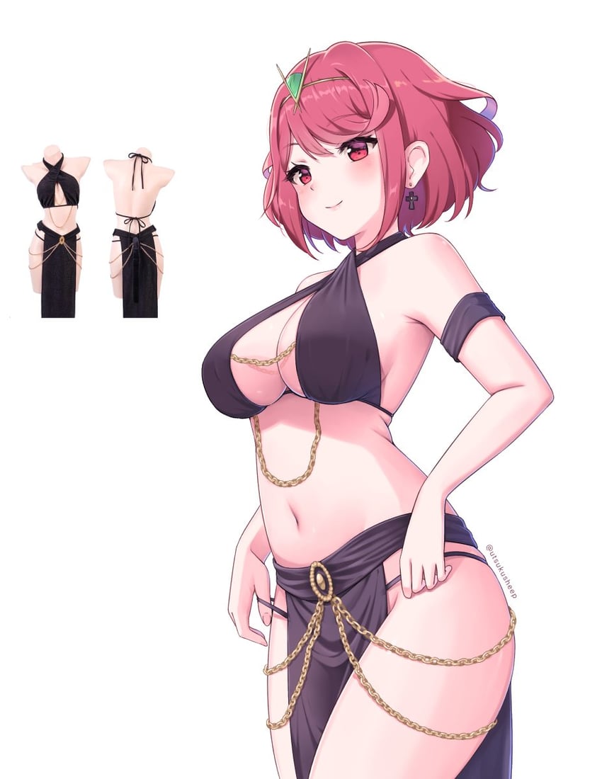 pyra (xenoblade chronicles and 1 more) drawn by utsukusheep