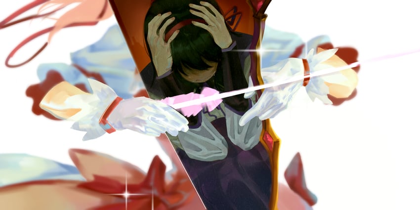 akemi homura and kaname madoka (mahou shoujo madoka magica) drawn by youlitai