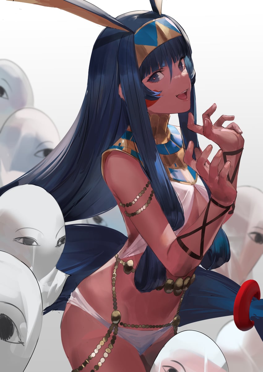 nitocris and medjed (fate and 1 more) drawn by blazpu