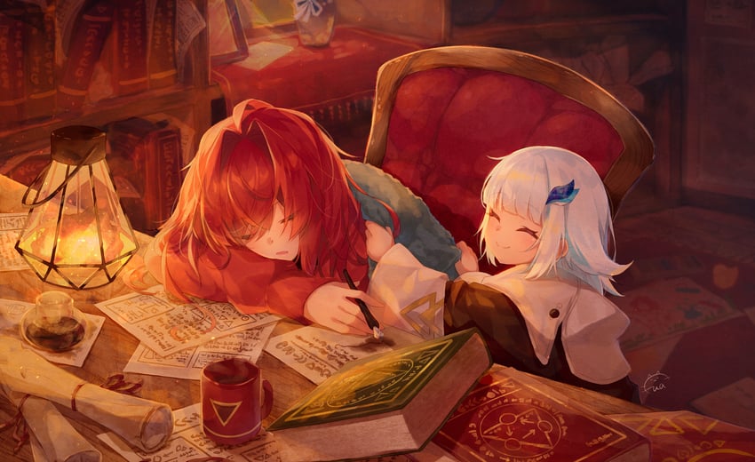 lize helesta, ange katrina, and sebastian piyodore (nijisanji) drawn by mizuki_fua