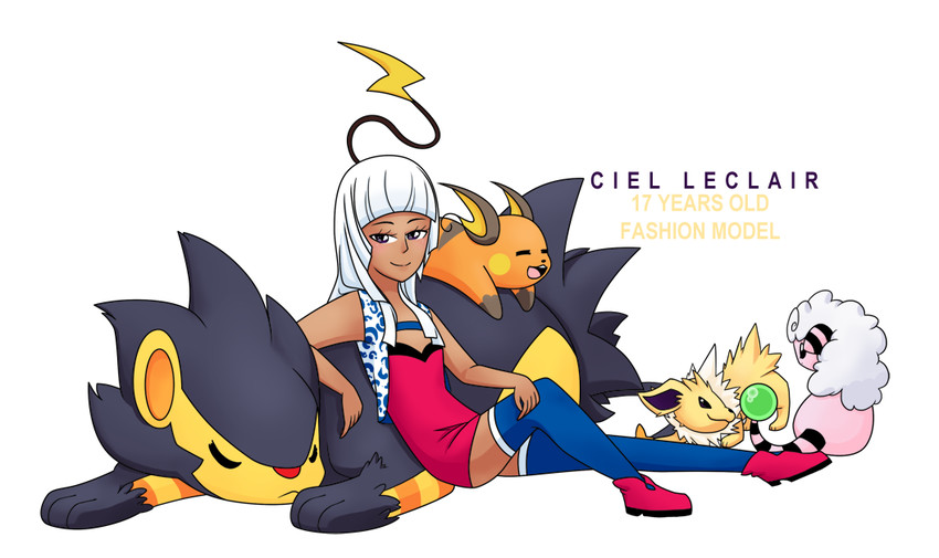 jolteon, raichu, luxray, flaaffy, beauty, and 1 more (original and 2 more) drawn by loony_bear