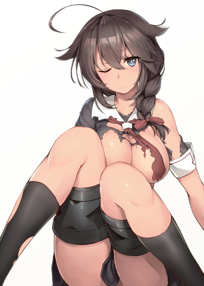 shigure and shigure kai ni (kantai collection) drawn by siesta_(artist)
