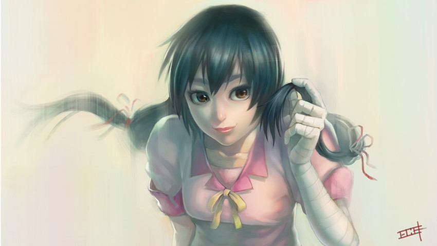kanbaru suruga (monogatari and 1 more) drawn by gamerag