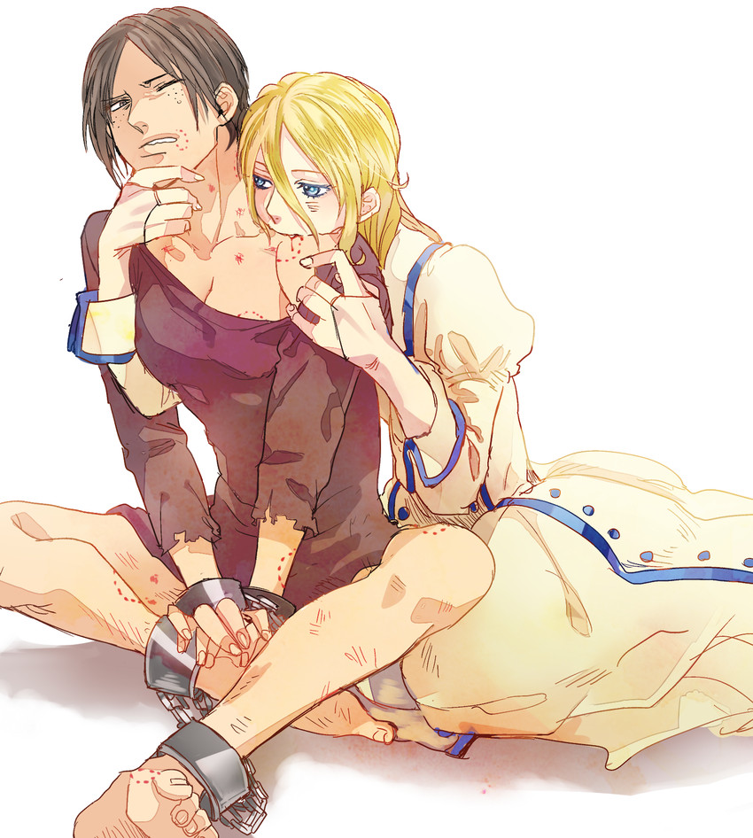 krista lenz and ymir (shingeki no kyojin) drawn by mtmting