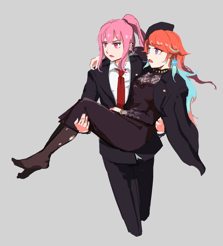 mori calliope and takanashi kiara (hololive and 1 more) drawn by vincent_wu