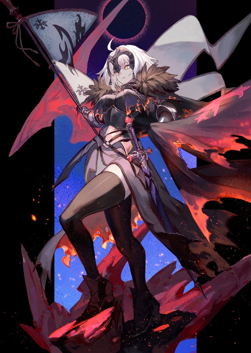 jeanne d'arc alter (fate and 1 more) drawn by lack