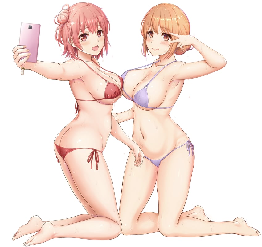 yuigahama yui and yuigahama yui's mother (yahari ore no seishun lovecome wa machigatteiru.) drawn by inanaki_shiki