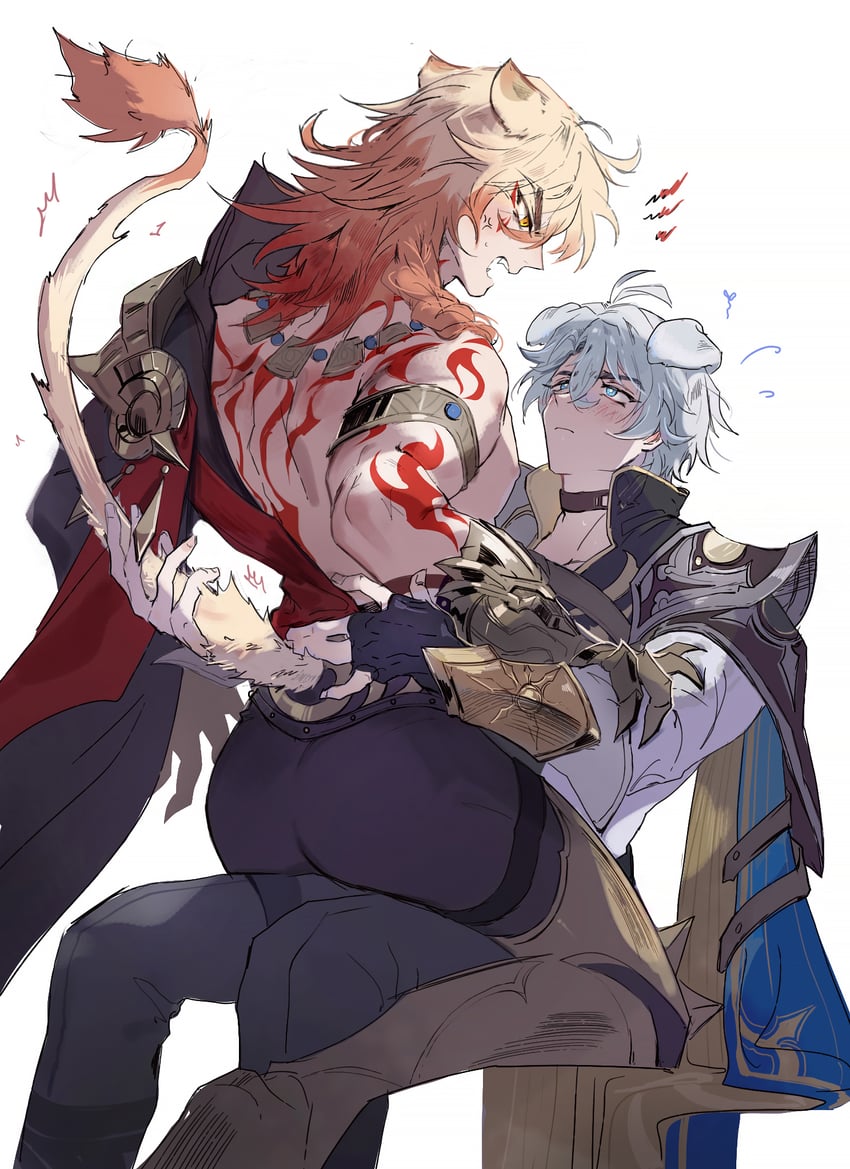 phainon and mydei (honkai and 1 more) drawn by qel