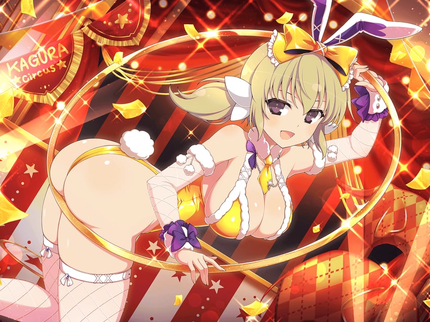 kafuru (senran kagura and 2 more) drawn by yaegashi_nan