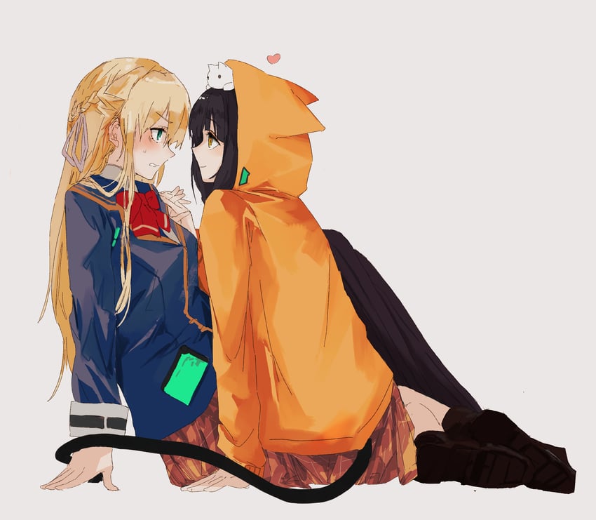 asakura karen and toujou tsukasa (heaven burns red) drawn by me_tyan