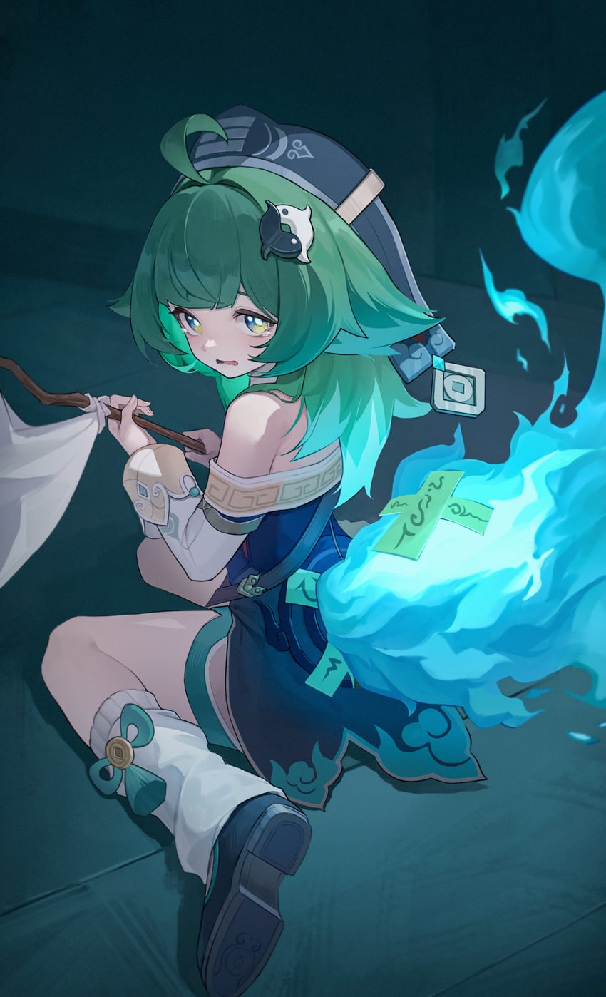 huohuo and tail (honkai and 1 more) drawn by lingwuye