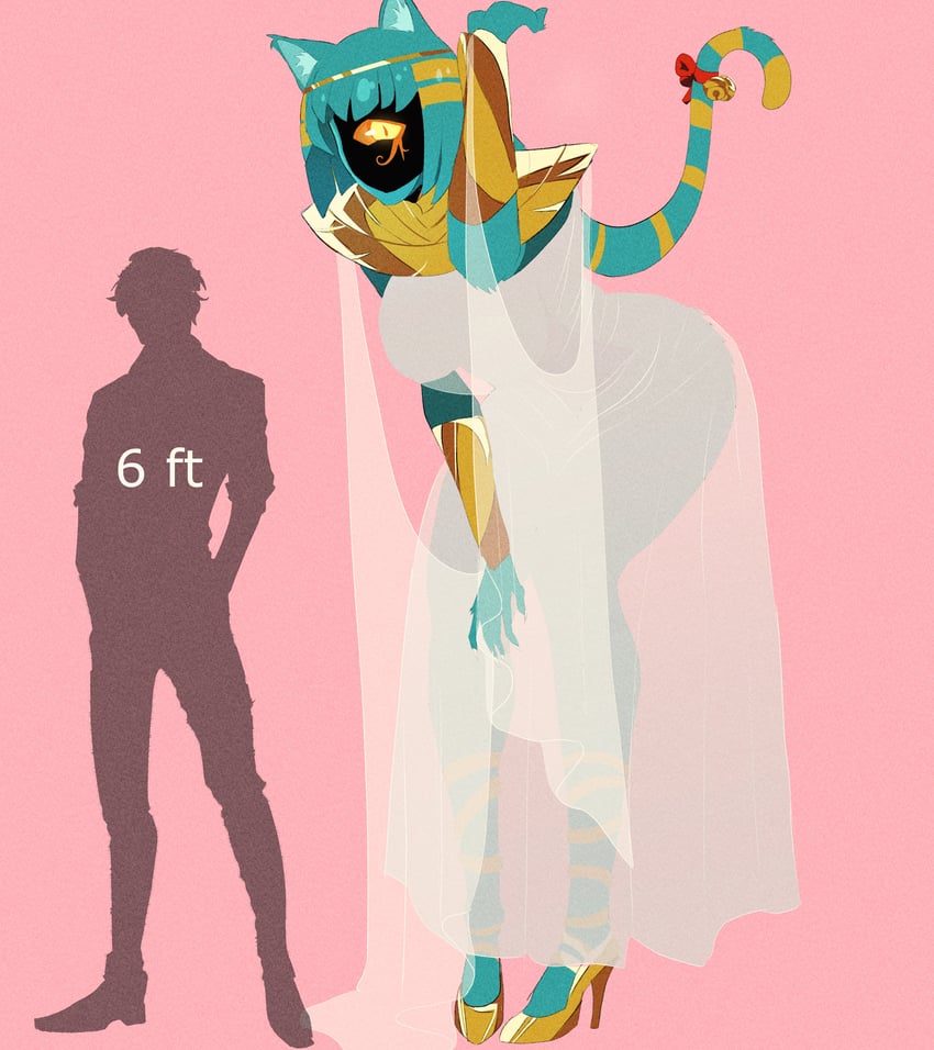 bastet, nyanlathotep, and d (cthulhu mythos and 1 more) drawn by chromatosedev