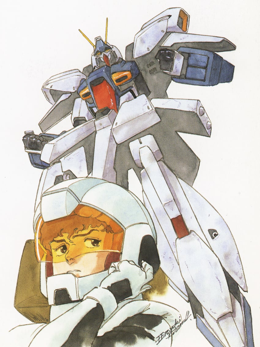 amuro ray and re-gz (gundam and 1 more) drawn by kitazume_hiroyuki