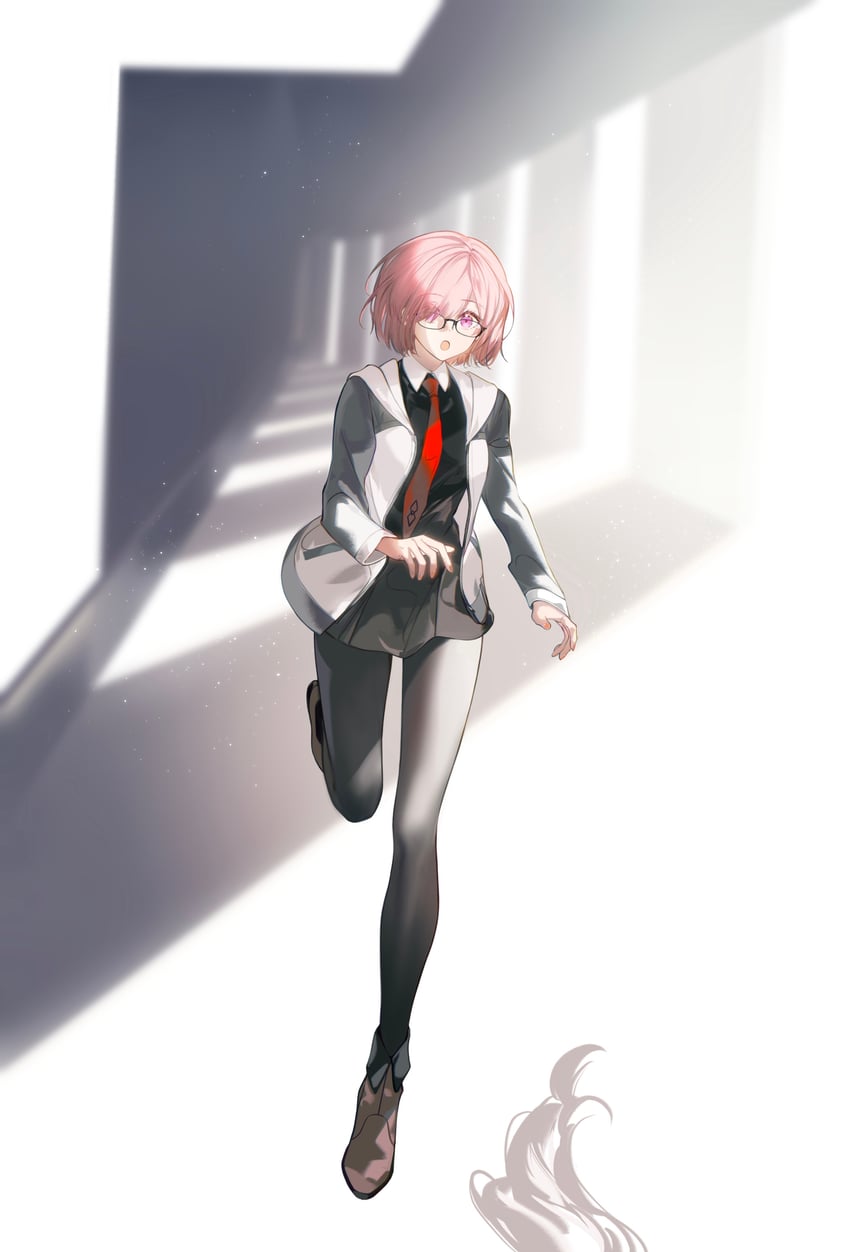 mash kyrielight and fou (fate and 1 more) drawn by arlizi