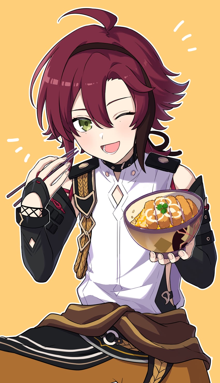 shikanoin heizou (genshin impact) drawn by miz_(mizillustration)