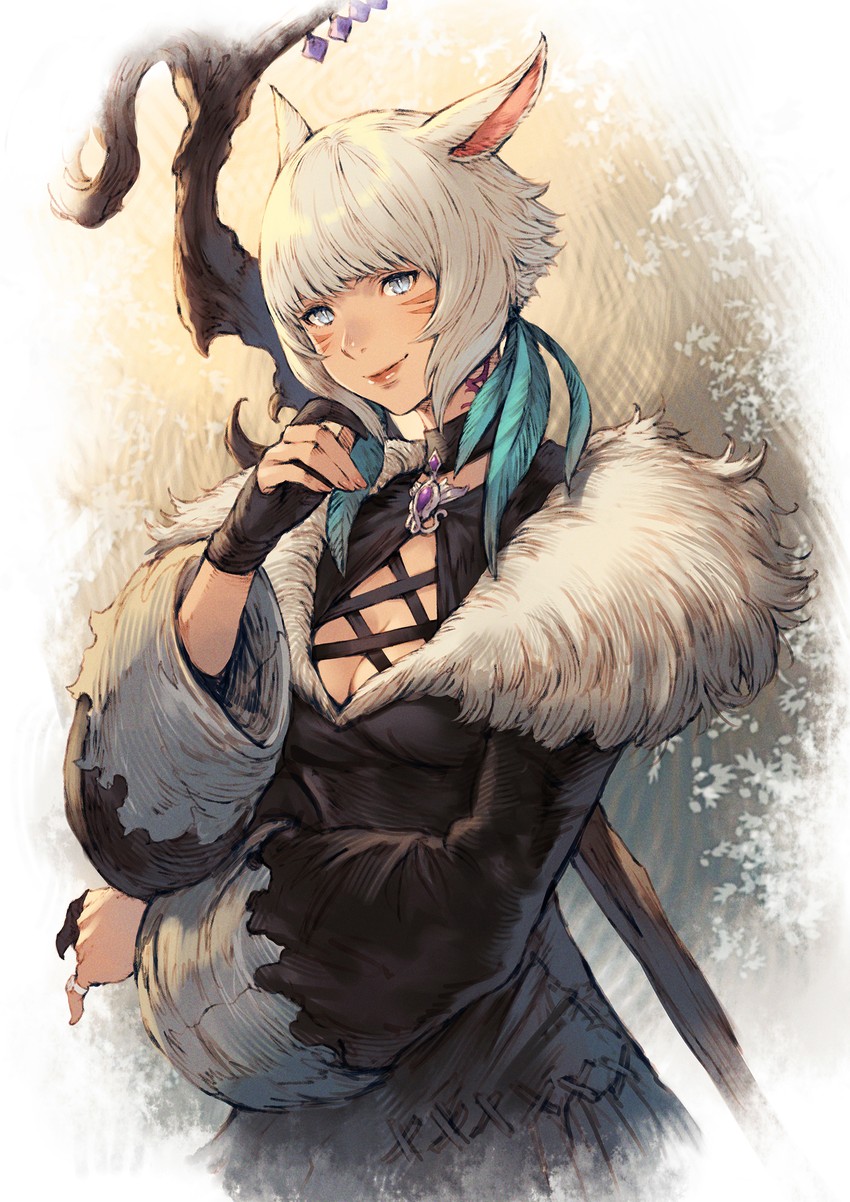 y'shtola rhul and black mage (final fantasy and 1 more) drawn by makimura_shunsuke