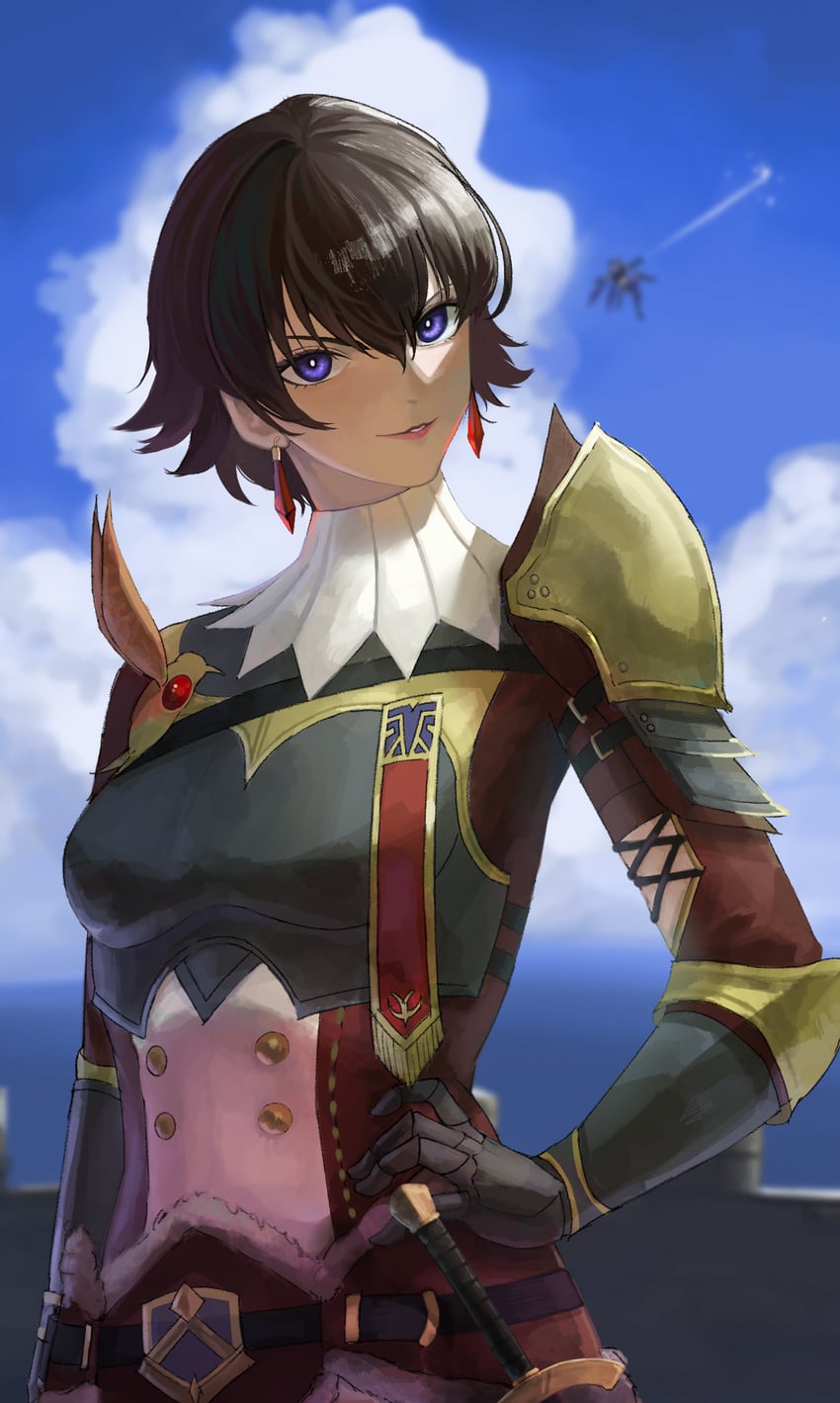 monster hunter and fiorayne (monster hunter and 1 more) drawn by wuming_(vkfu8353)