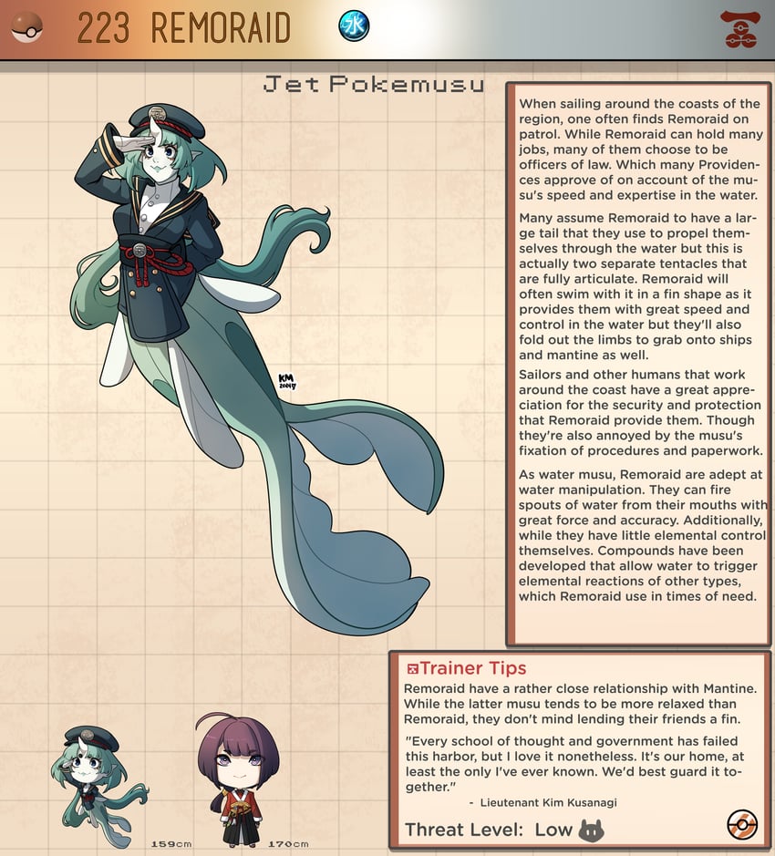 remoraid (pokemon) drawn by kinkymation