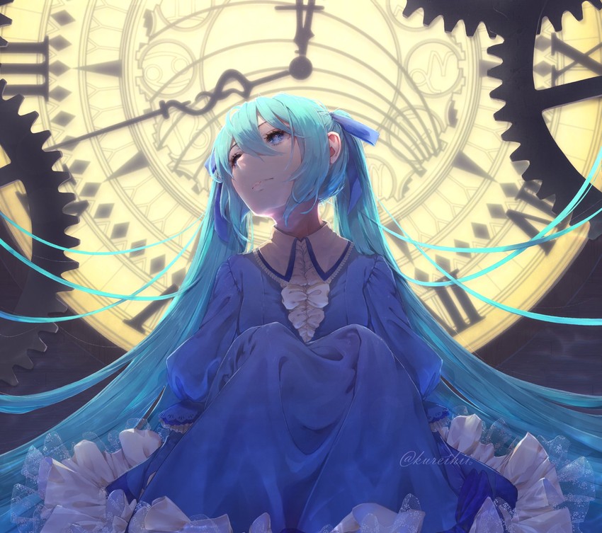 hatsune miku, clockworker's doll, and houtei no nushi (vocaloid and 4 more) drawn by kureihii