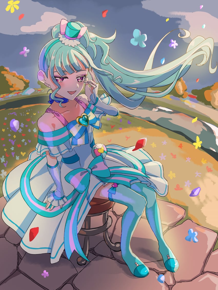 nekoyashiki mayu and cure lillian (precure and 1 more) drawn by yummi
