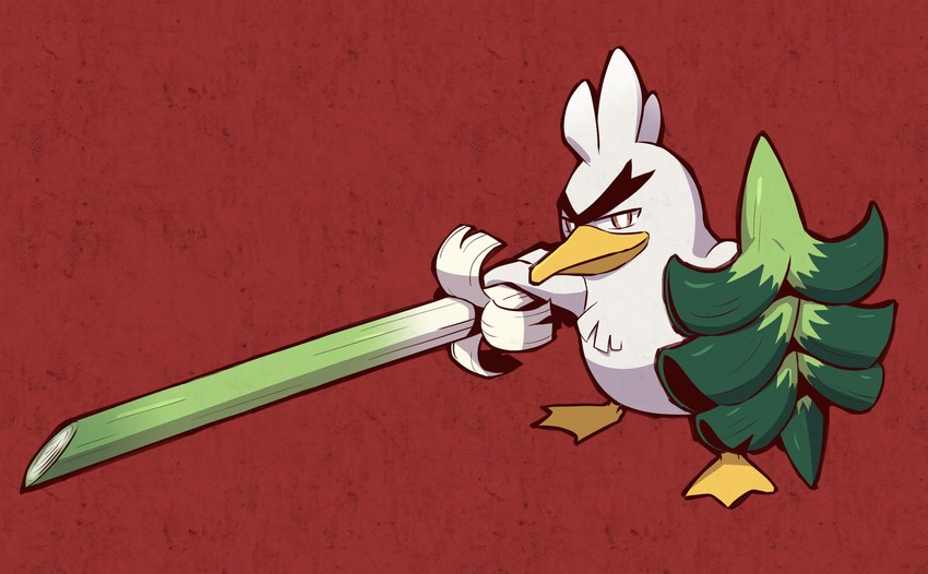 sirfetch'd (pokemon and 1 more) drawn by naga_u