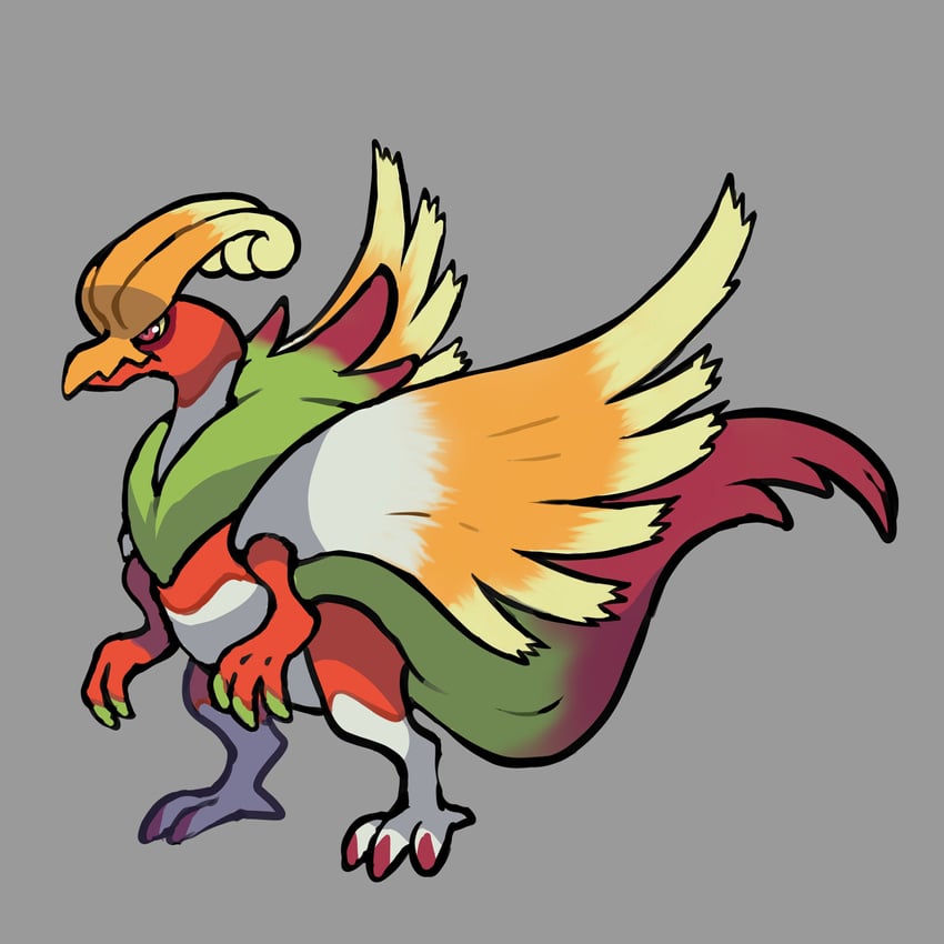 ho-oh (original and 1 more) drawn by rgreywind