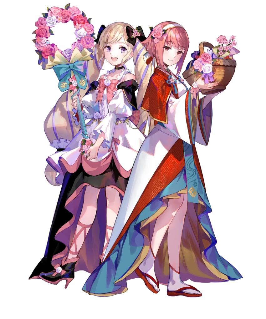 elise and sakura (fire emblem and 2 more) drawn by fuzichoco